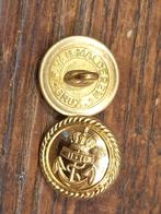 oude goudkleurige knoop Royal Navy Belgium, jaren 40-50, Ophalen of Verzenden, Marine, Overige gebieden, Kleding of Schoenen
