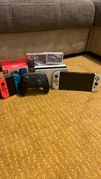 Nintendo switch oled + extra spullen, Spelcomputers en Games, Switch OLED, Met games, Ophalen of Verzenden, Zo goed als nieuw