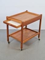 Vintage Erik Gustafsson bar cart pine wood Sweden ‘60 design