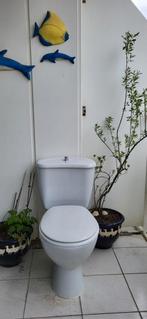 Compleet WC pot toilet met reservoir en bril, Huis en Inrichting, Zo goed als nieuw, Ophalen