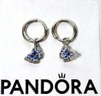 Pandora Vlinder oorringen - Sterling zilver - Blauw, Sieraden, Tassen en Uiterlijk, Oorbellen, Niet ingevuld, Hangers, Blauw, Niet ingevuld