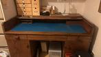 Groot antiek houten bureau, Ophalen, Gebruikt