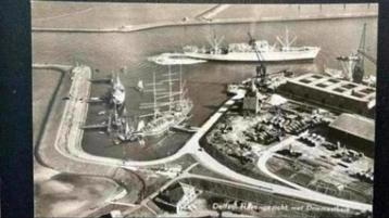 Delfzijl Haven Driemastbark Koelschip ca. 1958 beschikbaar voor biedingen