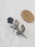 Zilveren  roos broche, Sieraden, Tassen en Uiterlijk, Antieke sieraden, Ophalen of Verzenden, Zilver, Broche