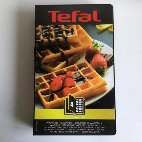 Tefal XA800412 Snack Collection Wafelplaat - NIEUW, Witgoed en Apparatuur, Wafelijzers, Nieuw, Uitneembare platen, Vaatmachinebestendige platen