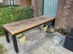 Massieve tuintafel (2,7 meter), Tuin en Terras, Tuintafels, Ophalen, Gebruikt, Rechthoekig, Hout