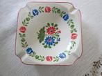 porceleinen asbak F.I.M.Alfoldi Porcelain Hungary bloem, Ophalen of Verzenden