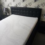 2 persoonsbed 140x200 incl. lattenbodems (electrisch), Huis en Inrichting, Slaapkamer | Bedden, Ophalen, Overige materialen, Zwart