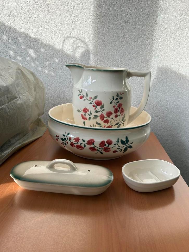 vintage waskomset, Antiek en Kunst, Antiek | Keramiek en Aardewerk, Ophalen