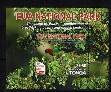 tonga 2017 pf blok papegaaien parrots vogels birds bomen beschikbaar voor biedingen