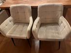 2x Kick eetkamerstoel Rev Velvet Champagne, Huis en Inrichting, Stoelen, Ophalen, Zo goed als nieuw, Overige kleuren, Twee