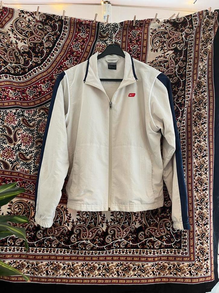 Vintage Nike Zomerjas, Kleding | Heren, Jassen | Zomer, Gedragen, Maat 46 (S) of kleiner, Beige, Ophalen of Verzenden