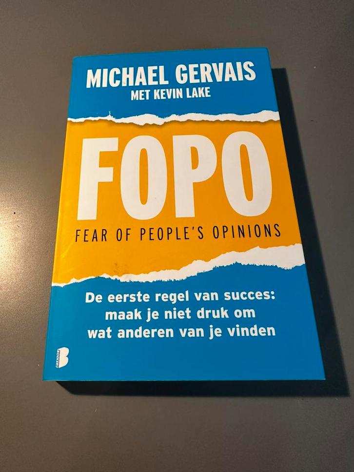 Boek FOPO Fear of peoples opinions, Michael Gervais (NL), Boeken, Advies, Hulp en Training, Zo goed als nieuw, Ophalen of Verzenden