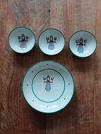Leuk vintage schaaltje met 3 kleine schaaltjes, Ophalen of Verzenden