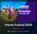 4 x Weekend en Camping tickets Intents Festival, Tickets en Kaartjes, Twee personen