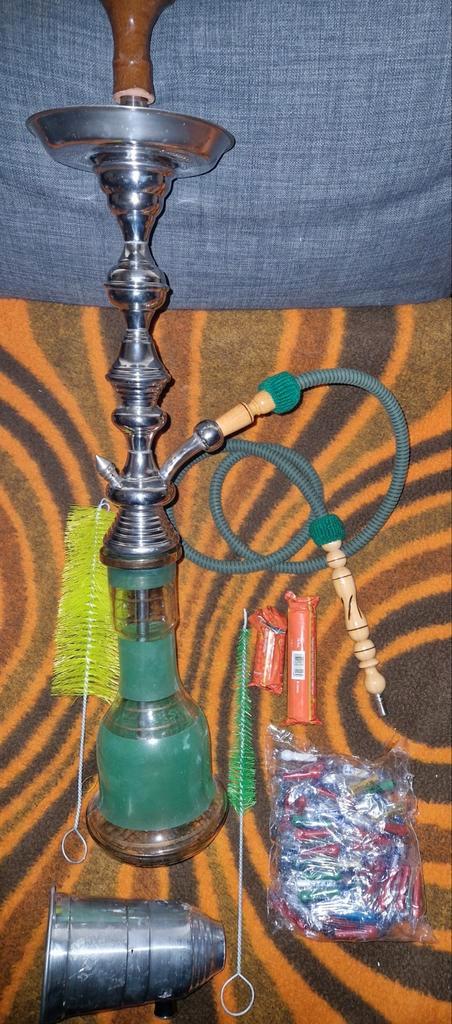 Shsha waterpijp 78 cm, Verzamelen, Rookartikelen, Aanstekers en Luciferdoosjes, Zo goed als nieuw, (Water)pijp, Ophalen