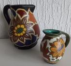 Goudse platelen vaasjes, Antiek en Kunst, Antiek | Keramiek en Aardewerk, Ophalen