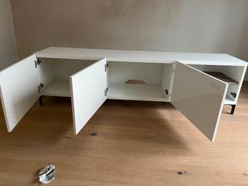 IKEA Besta TV meubel 180x42x38 wit - afbeelding 2