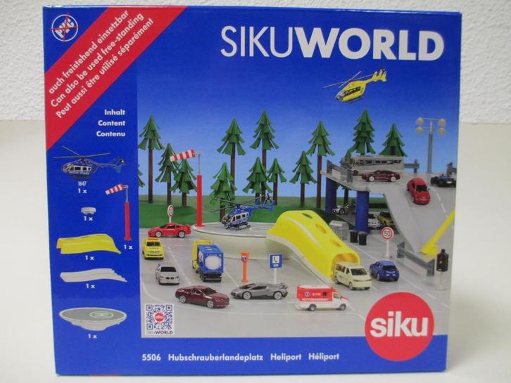 Siku World 5506 Heliplatform + Heli, Hobby en Vrije tijd, Modelauto's | Overige schalen, Nieuw, Overige typen, Ophalen of Verzenden