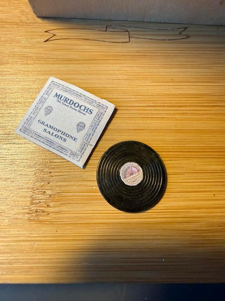 Lp in hoes - ca 3cm, Verzamelen, Poppenhuizen en Toebehoren, Zo goed als nieuw, Poppenhuis, Ophalen of Verzenden