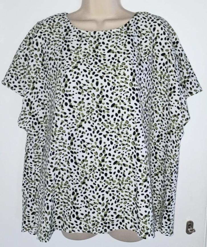 Wijdvallende blouse maat 42, Kleding | Dames, Blouses en Tunieken, Zo goed als nieuw, Maat 42/44 (L), Wit, Ophalen of Verzenden