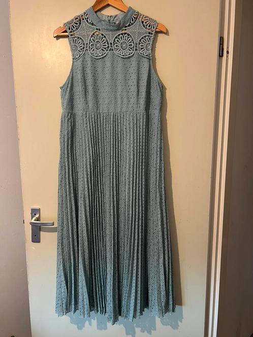 Jurk 44, Kleding | Dames, Jurken, Zo goed als nieuw, Maat 42/44 (L), Groen, Onder de knie, Ophalen of Verzenden
