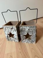 Set waxinelichthouders, Ophalen of Verzenden, Zo goed als nieuw, Overige materialen, Minder dan 25 cm