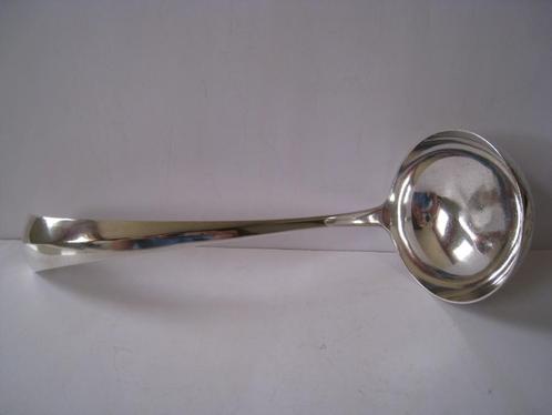ZILVER - ZILVEREN SOEP LEPEL HAAGS LOFJE MODEL ;  125,-, Antiek en Kunst, Antiek | Goud en Zilver, Zilver, Verzenden