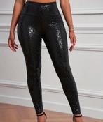 Lak legging in slangenprint, Verzenden, Nieuw, Zwart