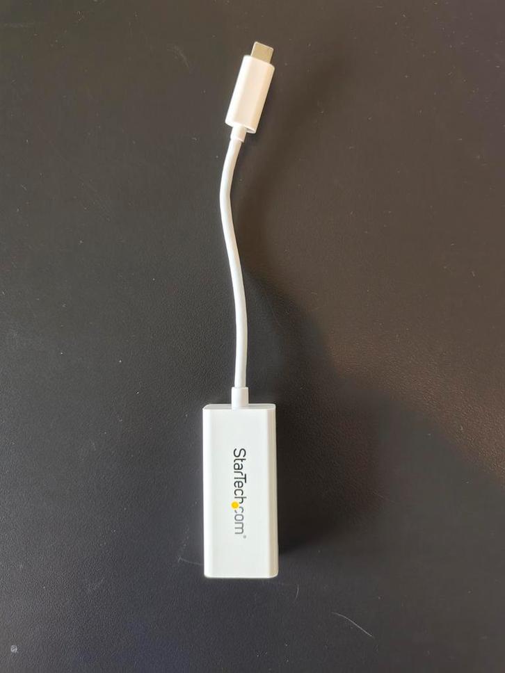 USB-C Gigabit Ethernet Adapter - Wit, Computers en Software, Pc- en Netwerkkabels, Zo goed als nieuw, Ophalen of Verzenden