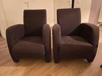 Fauteuils zwart 2 keer, Huis en Inrichting, Fauteuils, Ophalen, Gebruikt, Minder dan 75 cm, Stof