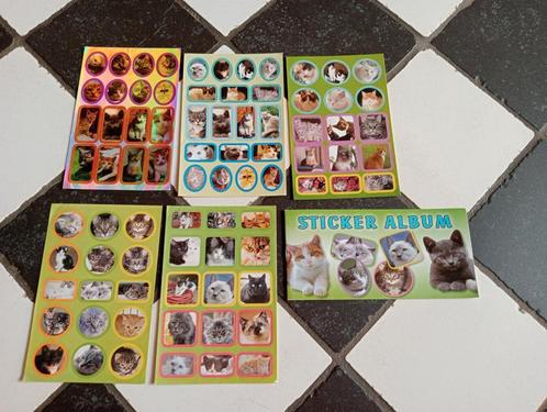 Katten poezen stickers 5 velletjes + boekje nieuw, Hobby en Vrije tijd, Stickers en Plaatjes, Nieuw, Meerdere stickers, Ophalen of Verzenden