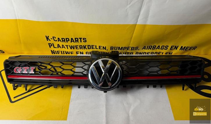 VW Golf 7 VII GTI VOLKSWAGEN Grill 5G0853651 2012-2017, Auto-onderdelen, Carrosserie en Plaatwerk, Bumper, Volkswagen, Voor, Gebruikt