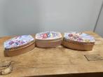 3 LEUKE BROCANTE FRANSE ZEEPBLIKJES, Ophalen of Verzenden