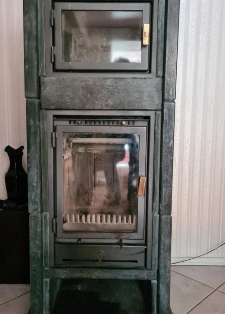 Zeldzaamste Barbas speksteen kachel 590kg 7kw, Huis en Inrichting, Kachels, Zo goed als nieuw, Houtkachel, Hout, Ophalen