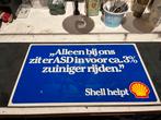 2 stuks kunsstof reclame auto shell, Verzamelen, Ophalen of Verzenden, Reclamebord