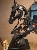 bronzen paarden hoofd buste beeld paard, Antiek en Kunst, Ophalen of Verzenden