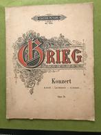 E. Grieg - concert voor 2 piano's, Piano, Gebruikt, Ophalen of Verzenden, Artiest of Componist