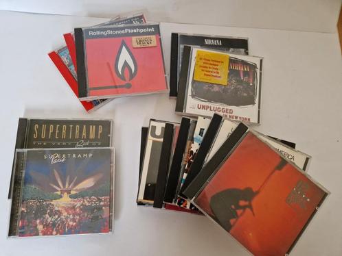 Cd's set rolling stones Nirvana U2 supertramp, Cd's en Dvd's, Cd's | Rock, Zo goed als nieuw, Poprock, Ophalen of Verzenden