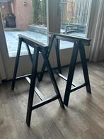 Twee houten schragen - Stevig en stijlvol, Ophalen, Gebruikt, Overige houtsoorten, Tafelpoot