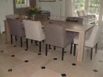Zonna Zoni 8x eetkamer stoelen met capiton in 2 kleuren, Ophalen, 200 cm of meer, 50 tot 100 cm, Zo goed als nieuw