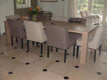  Zonna Zoni 8x eetkamer stoelen met capiton in 2 kleuren beschikbaar voor biedingen