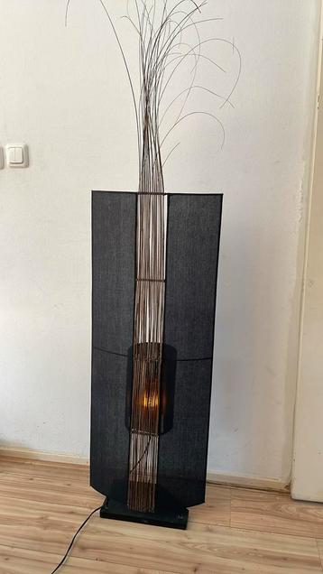 Sta lamp stof met riet design lamp  beschikbaar voor biedingen