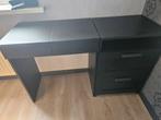Ikea Brimnes Toilettafel Zwart met Ladekastje, Ophalen, 100 tot 150 cm, Zo goed als nieuw, Minder dan 100 cm