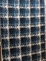 Dunne tricot, abstracte ruit blauw, Blauw, 120 cm of meer, 200 cm of meer, Ophalen of Verzenden