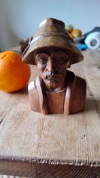 Houten beeld van oude Chinese man, Antiek en Kunst, Ophalen of Verzenden