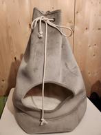 Nieuw kattenmand velours grijs met beige kussen, Ophalen, Nieuw, Pluche