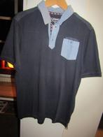 F1826 Human Nature mt L polo donkerblauw denim borstzakje, Kleding | Heren, Polo's, Maat 52/54 (L), Zo goed als nieuw, Human Nature