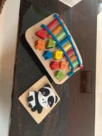Houten speelgoed set - Puzzel & Xylofoon, Ophalen, Gebruikt, Puzzelen, Met geluid