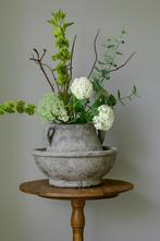 Brynxz Betonnen Schaal met Pot - Kruik, Huis en Inrichting, Ophalen, Steen, Overige kleuren, Zo goed als nieuw